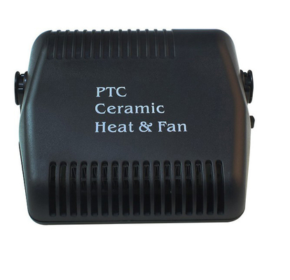 Μαύρο πλαστικό υλικό θερμαστρών αυτοκινήτων ανεμιστήρων φορητό με το δροσερό/θερμό διακόπτη