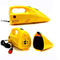 Κίτρινη φορητή ηλεκτρική σκούπα αυτοκινήτων με το συνεχές τσιγάρο ελαφρύτερο 35w 12v - 60w