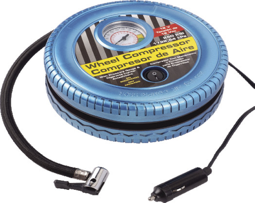 Καλή τιμή. Φορητό Inflator πλαστικό DC12V ελαστικών αυτοκινήτου αεροσυμπιεστών αυτοκινήτων μορφής ροδών σε απευθείας σύνδεση