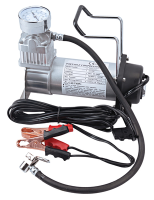 Φορητός μονόκύλινδρος OffRoad DC12V Μεταλλικός βαρέος αεροσυμπιεστής με μετρητή