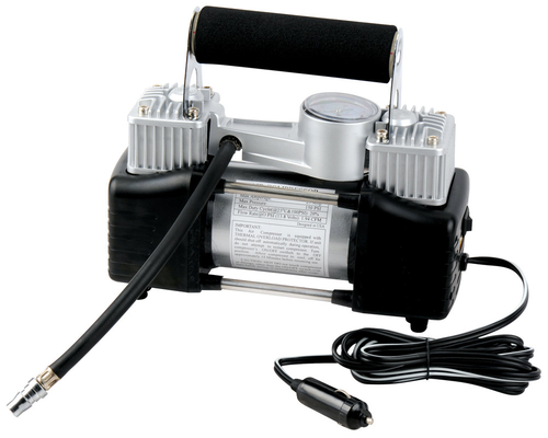DC12V Διπλός κυλίνδρος μεταλλικός αεροσυμπιεστής αυτοκινήτου για αντλία φούσκωσης αυτοκινήτου