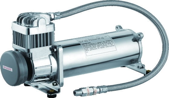 200PSI ενιαίος αεροσυμπιεστής 12v, αναστολή αυτοκινήτων χρωμίου γύρου αέρα για τα φορτηγά