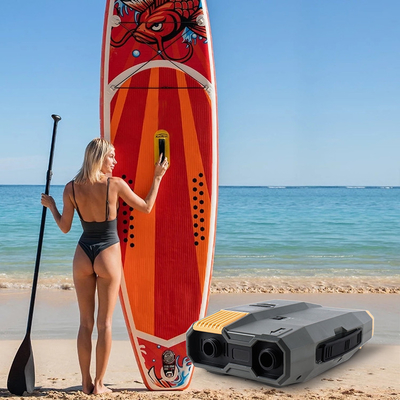 5000mAH χωρητικότητα μπαταρίας SUP Ηλεκτρική αντλία για φουσκωτή αποβάθρα Kayak Paddle Board 20PSI 12V/110-240V