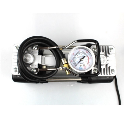 Διπλή αντλία αεροσυμπιεστών 180w 150PSI μετάλλων κυλίνδρων με το ρολόι