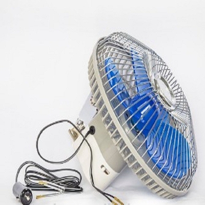 12v / 24v ανεμιστήρας αυτοκινήτων ταλαντεμένος ανεμιστήρας 8 ίντσας με την πλήρη φρουρά μετάλλων ασφάλειας