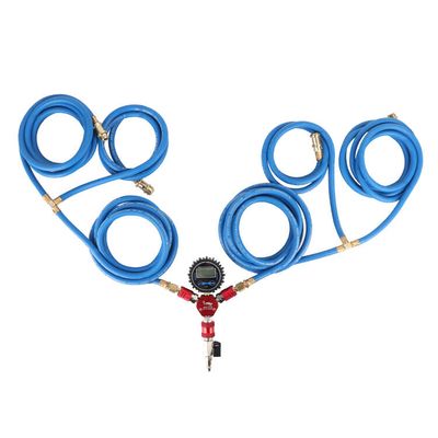 Ψηφιακός μετρητής 4 οδών συλλέκτης αέρα για σύστημα φουσκώματος/ξεφουσκώματος ελαστικών