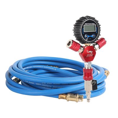 Ψηφιακός μετρητής 4 οδών συλλέκτης αέρα για σύστημα φουσκώματος/ξεφουσκώματος ελαστικών