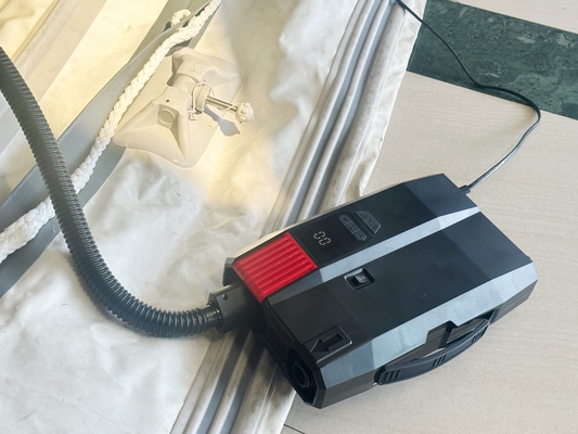 5000mAH χωρητικότητα μπαταρίας SUP Ηλεκτρική αντλία για φουσκωτή αποβάθρα Kayak Paddle Board 20PSI 12V/110-240V